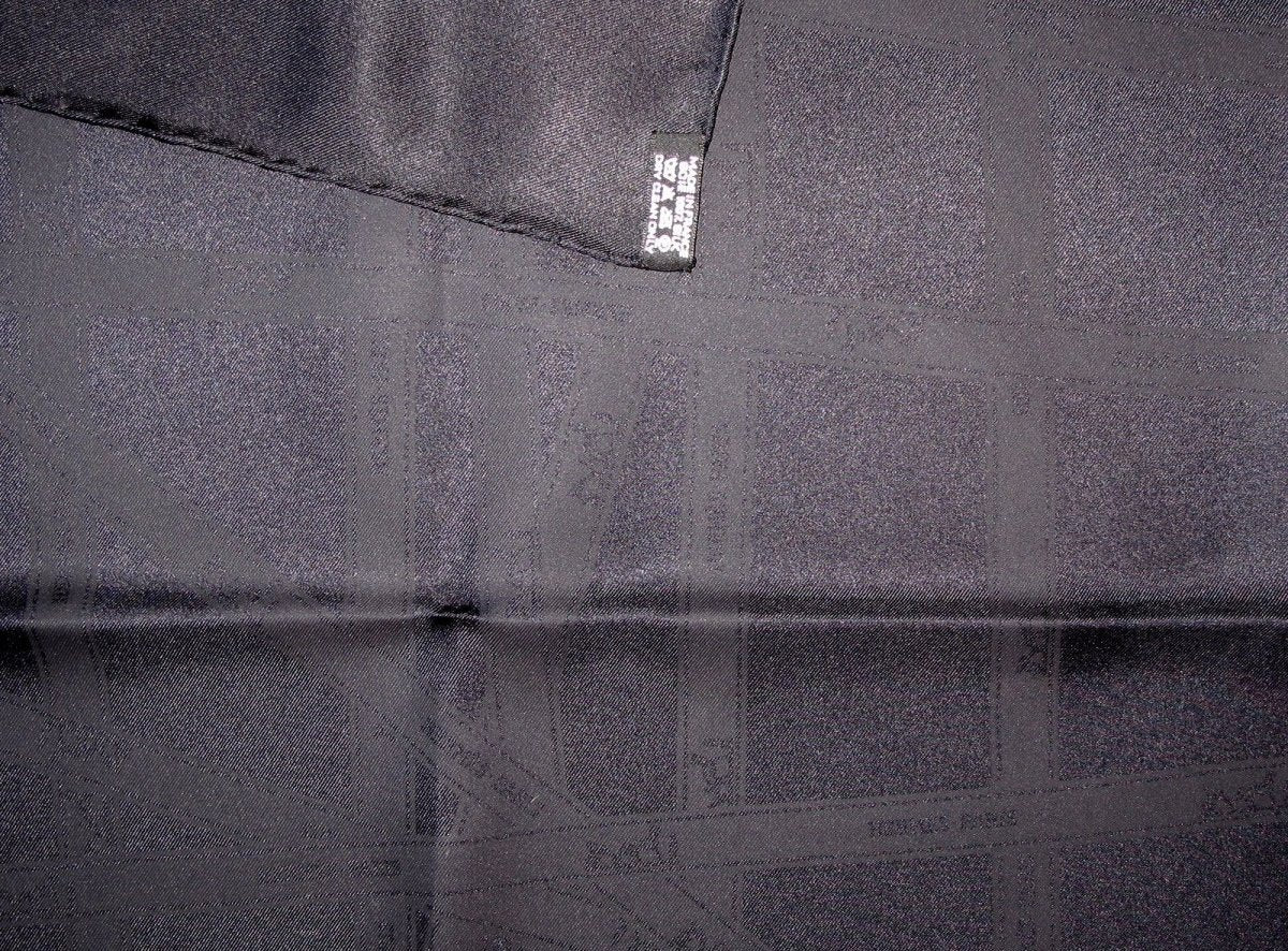 Hermes Rare issue So Black Bolduc Twill 90cm, NIB! - poupishop