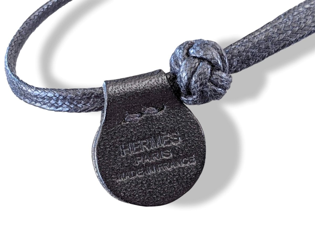 Hermes Rare Precious Wood/Barenia Balls Pompons Pom-Pom Adjustable NECKLACE, BNIB! - poupishop