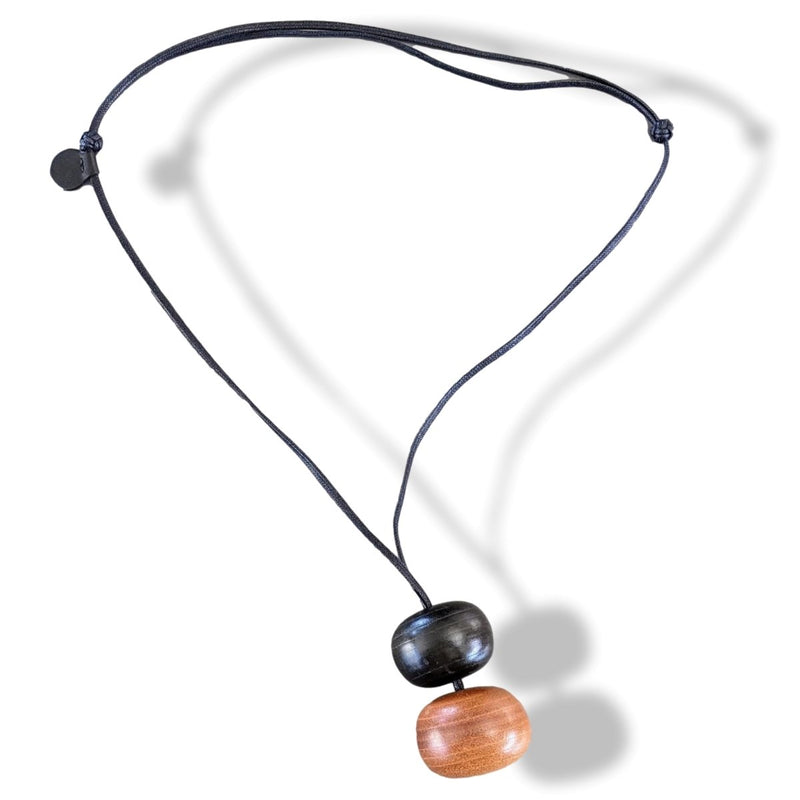 Hermes Rare Precious Wood/Barenia Balls Pompons Pom-Pom Adjustable NECKLACE, BNIB! - poupishop
