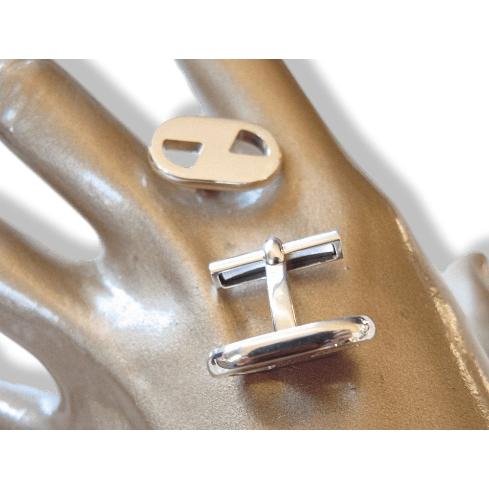 Hermes Rare Sterling Silver Cuffflinks, New! - poupishop