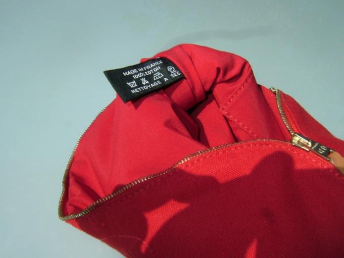 Hermes Red Bolide Travel Cosmetic Bag Pochette MM, New! - poupishop