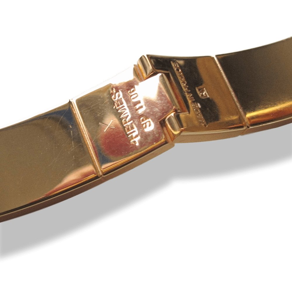 Hermes Red Grained Leather Charniere Cuir Narrow Hinged Bangle Bracelet Sz S, New! - poupishop