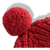 Hermes Red H 100% Cashmere POMPON HAT in Cote Angaise, BNEW! - poupishop