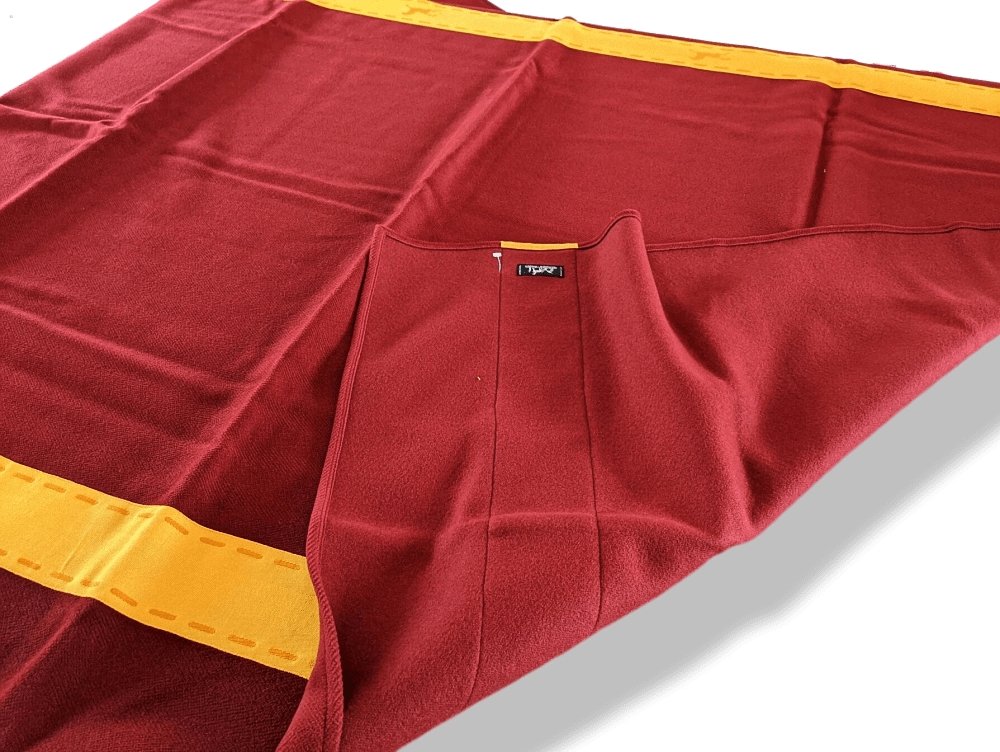 Hermes Red H/Orange 100% Wool - Laine HORSE BLANKET PLAID SELLIER 180 x 145 cm, BNIB! - poupishop