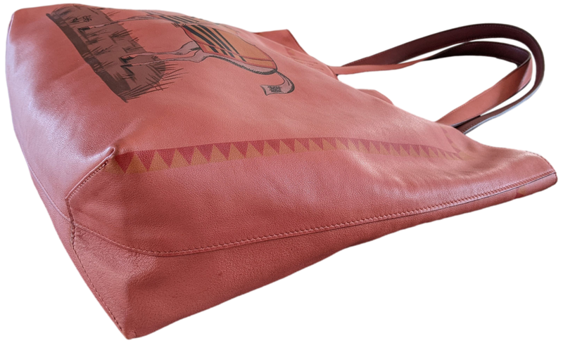 HERMES DOUBLE SENS Veau Sikkim Calfskin Bicolore Sac Cabas Bag, Superb!