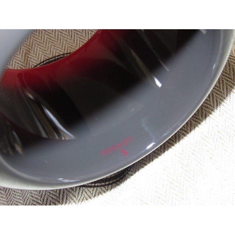 Hermes Red/Brown/Grey Laquered Wood Bangle Bracelet GM, New! - poupishop