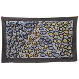 Hermes Vintage Gris/Bleu/Jaune Cotton Terry "Rencontre Oceane" Fish Beach Towel 90 x 150 cm