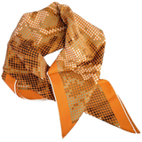 Hermes 2010 Orange RENDEZ-VOUS AU 24 Vintage Silk 70 cm