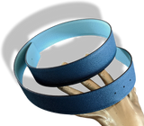 Hermes [128] Bleu Atoll/Colvert Reversible Epsom/Epsom Leather Reversible Strap Belt 42 MM Sz90, BNWTIB!