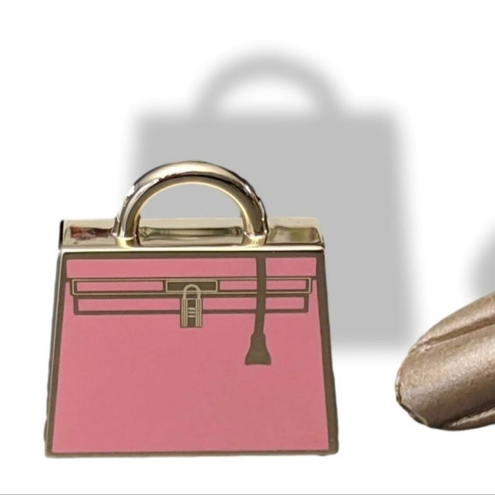 Hermes Rose Azalee Enamel/Permabrass 