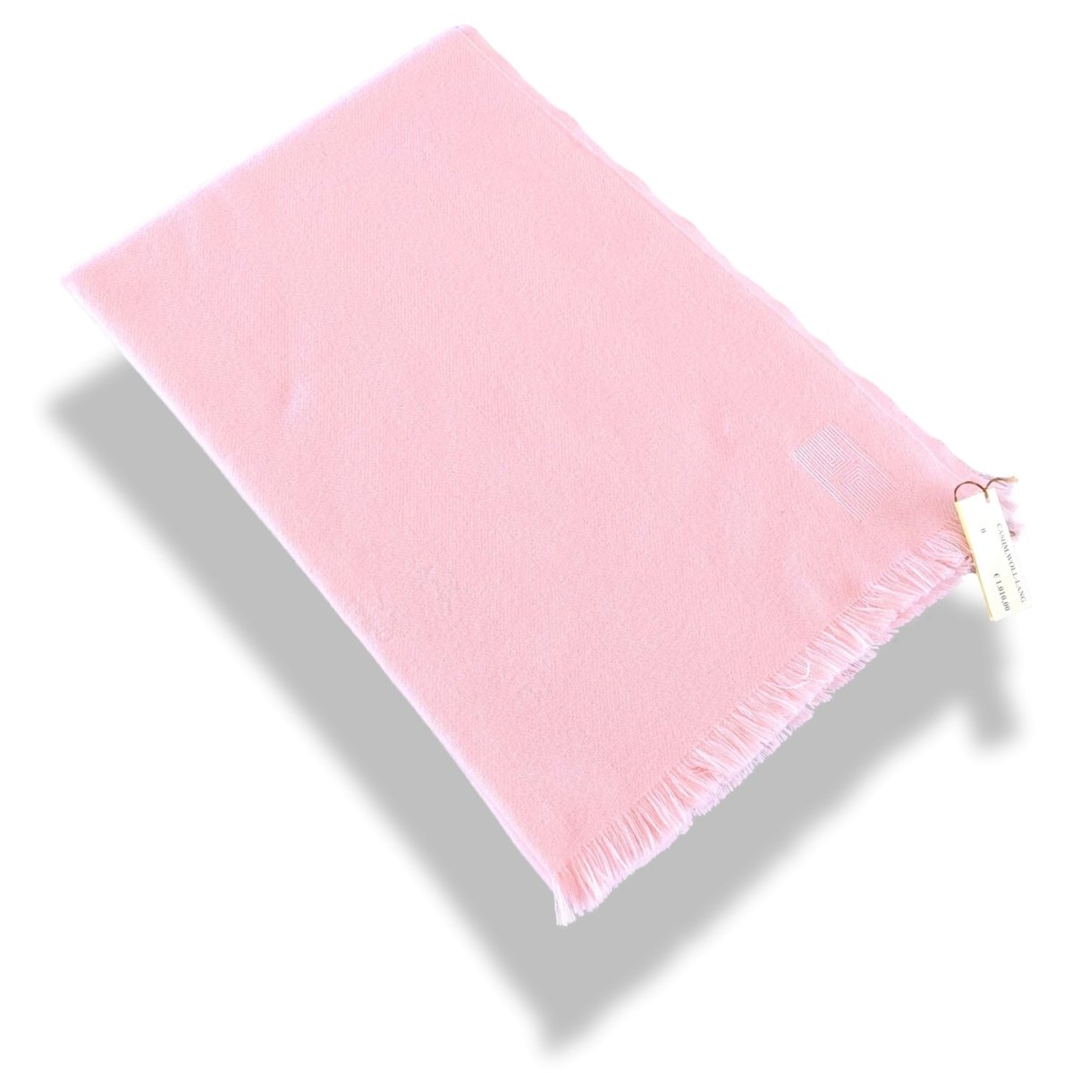Hermes Rose Pale ETOLE CACHEMIRE SOFT Fringed Stole 100% Cashmere 72 x 220 cm, BNWT - poupishop