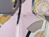 Hermes Rose Pale/Vert Amande LES ARTISANS D'HERMES by Akira Yamaguchi Twill 90cm, NWT! - poupishop