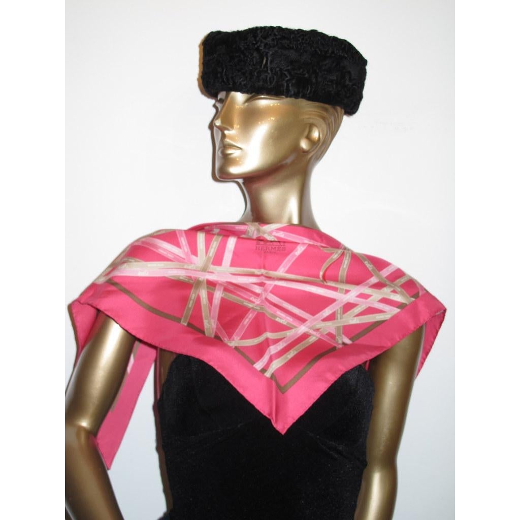 Hermes Rose Vif Bolduc Vintage Silk Pointu NIB! - poupishop