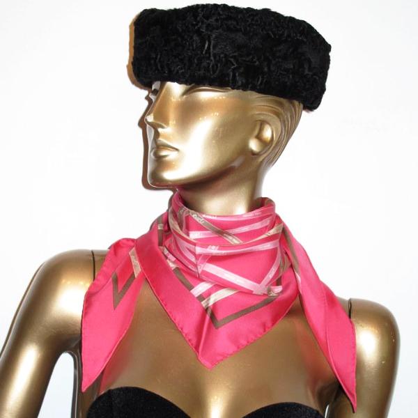 Hermes Rose Vif Bolduc Vintage Silk Pointu NIB! - poupishop