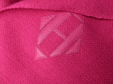 Hermes Rose Vif Fringed 100% Cashmere ETOLE CRAFT Muffler Hand Woven in Nepal 75 x 200 cm, BNWT! - poupishop