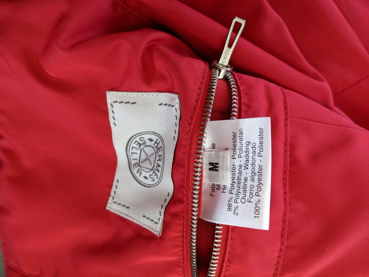 Hermes Rouge Casaque Men's JOCKEY Sleeveless Vest - Gilet Coupe-Vent SzM, BNWT! - poupishop