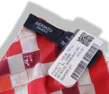 Hermes Rouge/Bordeaux/Gris Coeur BOLDUC AU CARRE POCKET SQUARE, BNWTIB! - poupishop