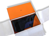 Hermes [S10] 2019 Orange Gris King Blue BRAZILIAN HORSES by Anne-Margaux Ramstein Cashmere Shawl 140, NWTIB! - poupishop