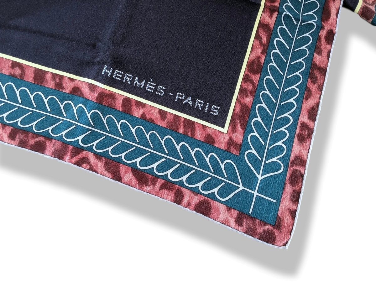 Hermes [S15] 2017 Navy Petrol Sky SELLE D'OFFICIER EN GRANDE TENUE by Wlodek Kaminski Cashmere Shawl 140, NWTIB! - poupishop