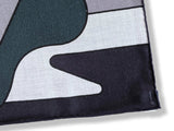 Hermes [S18] 2019 Anthracite Duck Blue Navy BRAZILIAN HORSES by Anne-Margaux Ramstein Cashmere Shawl 140, NWTIB! - poupishop