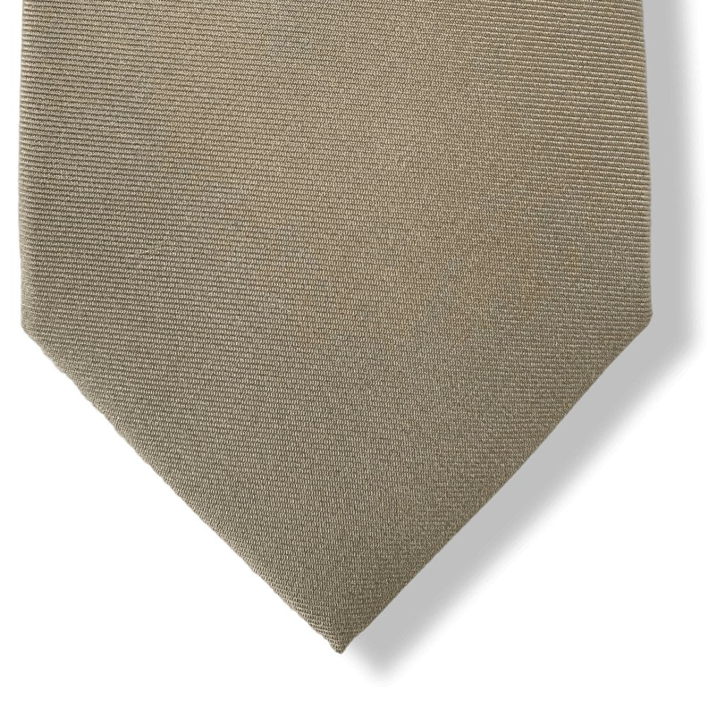 Hermes Sand UNIE RECTO VERSO 100% Thick Silk Tie 8cm, NWT in Pochette! - poupishop