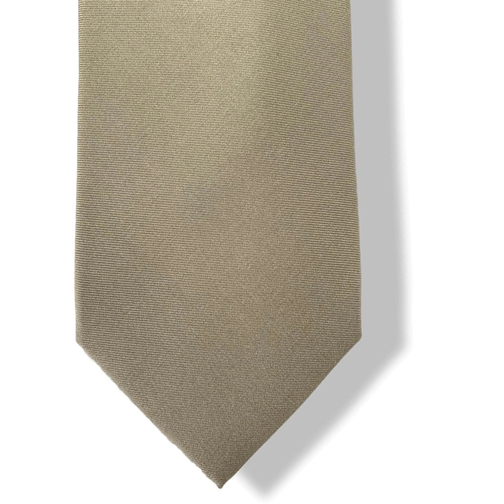 Hermes Sand UNIE RECTO VERSO 100% Thick Silk Tie 8cm, NWT in Pochette! - poupishop