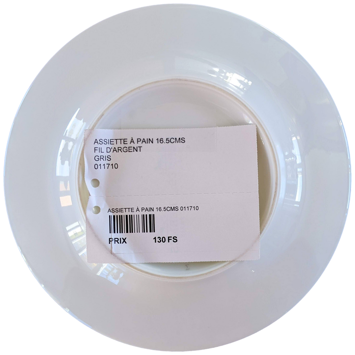 Hermes [PL01] Gris Set of 2 Assietes à Pain "Fil d'Argent" Bread Plates 16,5 cm