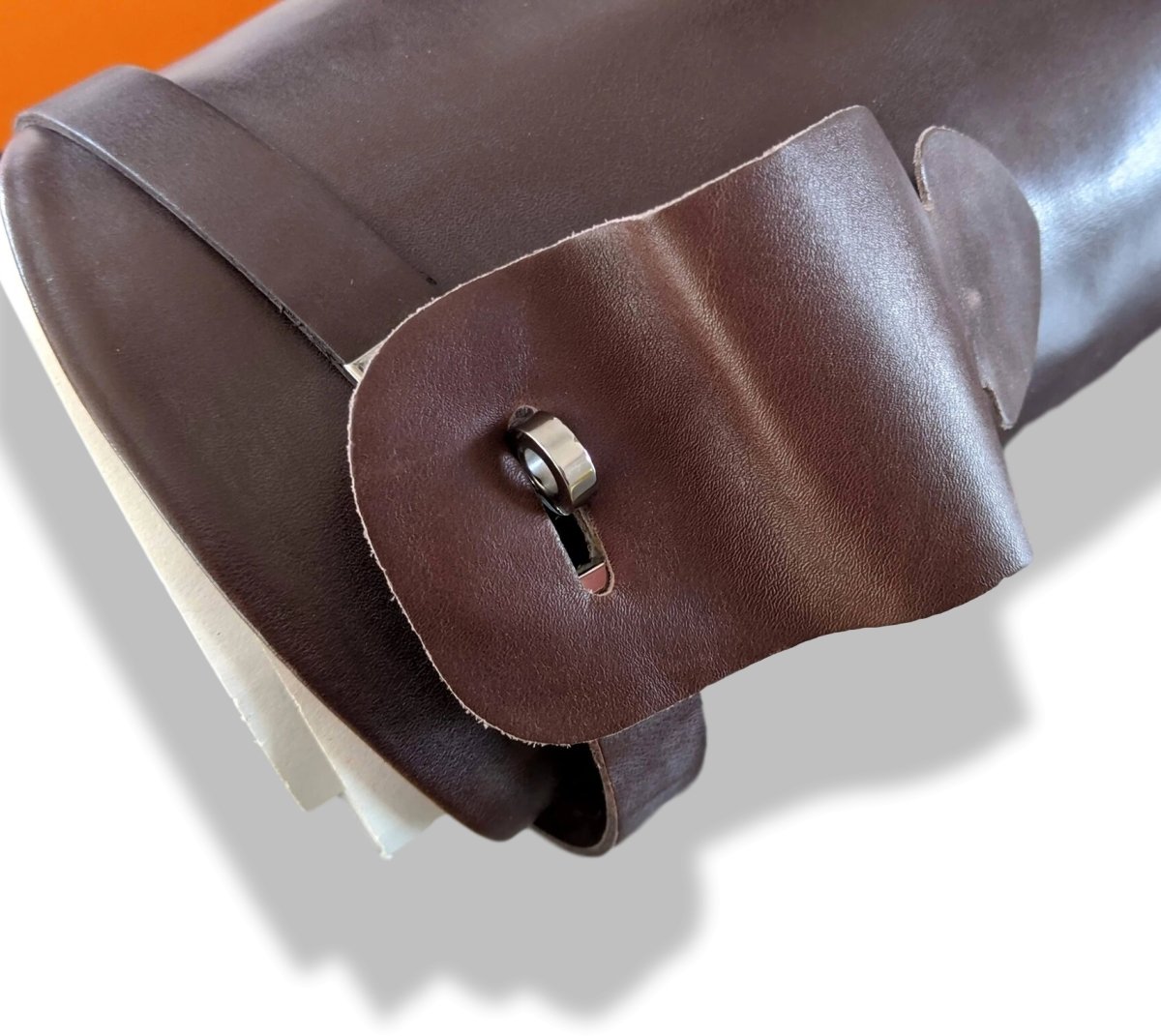Hermes [SH09] Chocolat Calfskin Leather Women's JUMPING Equistrian Style Boots Sz 41, BNIB - poupishop