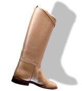 Hermes [SH10] Tabac Calfskin Leather Women's JUMPING Equistrian Style Boots Tige Large Sz 40.5, BNIB - poupishop
