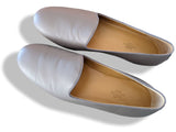 Hermes [SH12] Elegant Gris Etain Nappa GASPARD Men's Loafers Mocassins Shoes, BNIB! - poupishop