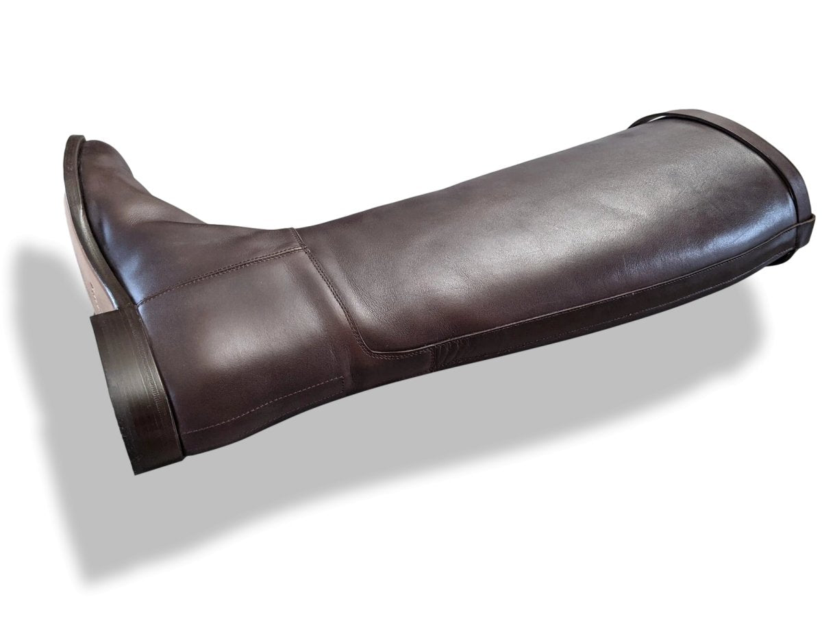 Hermes [SH14] Chocolat Calfskin Leather Women's JUMPING Equistrian Style Boots Sz 41, BNIB - poupishop