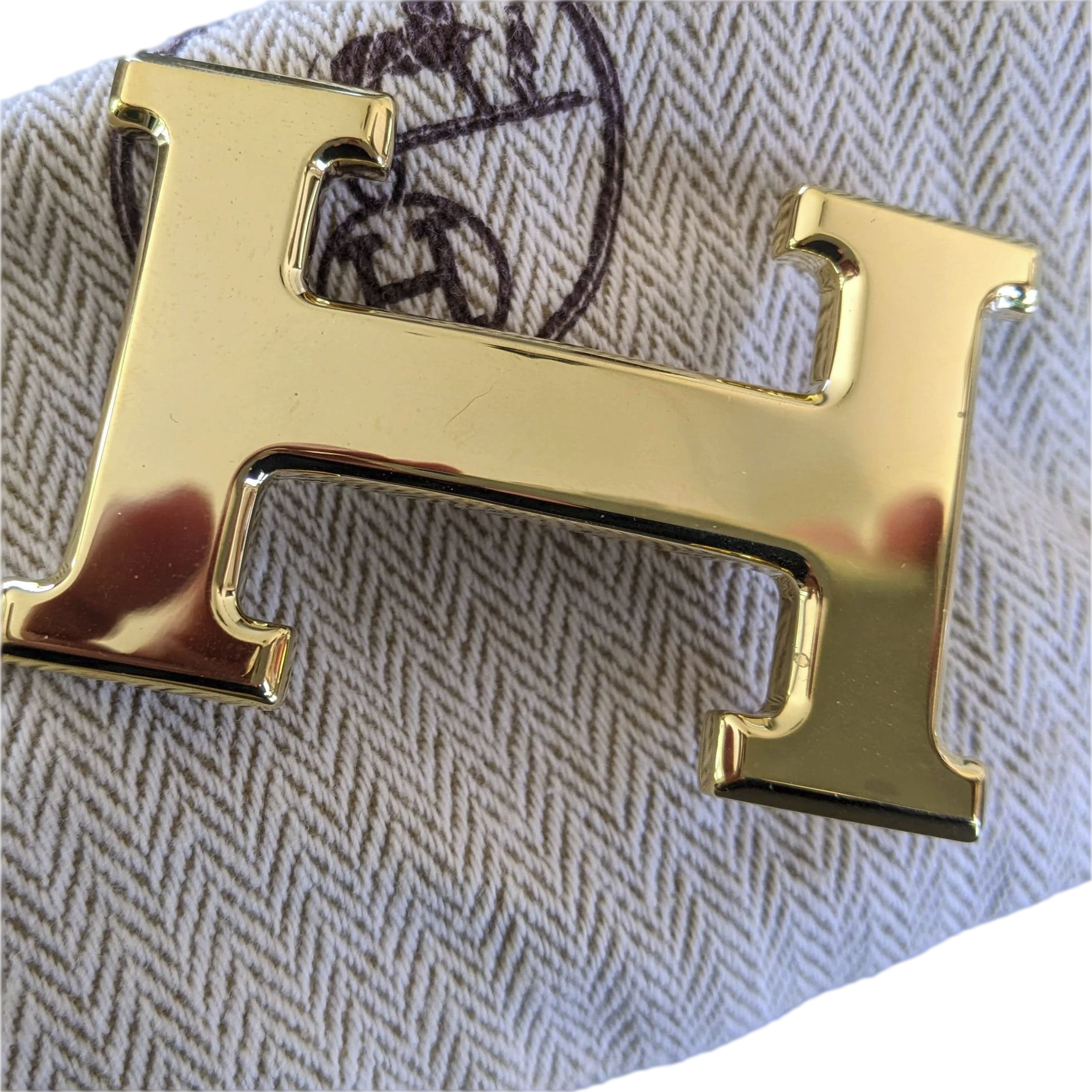 Hermes Shiny Permabrass Buckle H 32mm