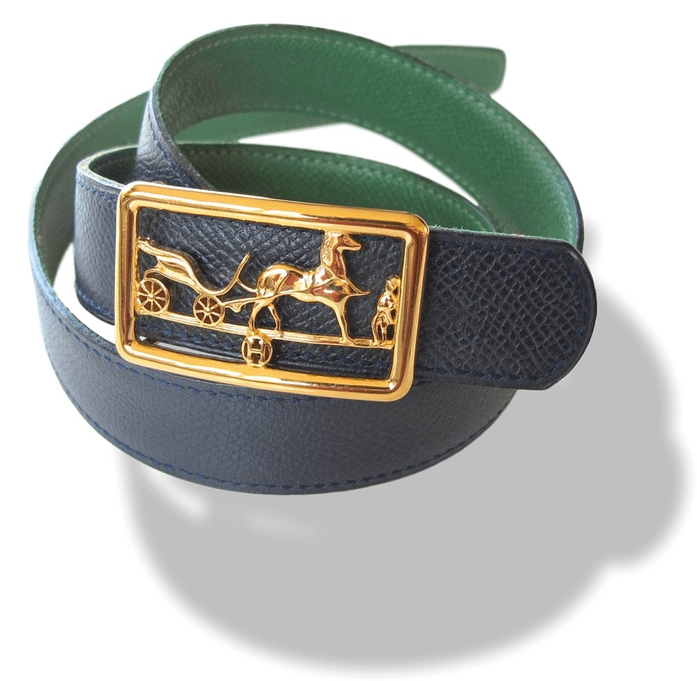 Hermes Shiny Plated Gold Caleche Buckle PM 24 mm, New! - poupishop