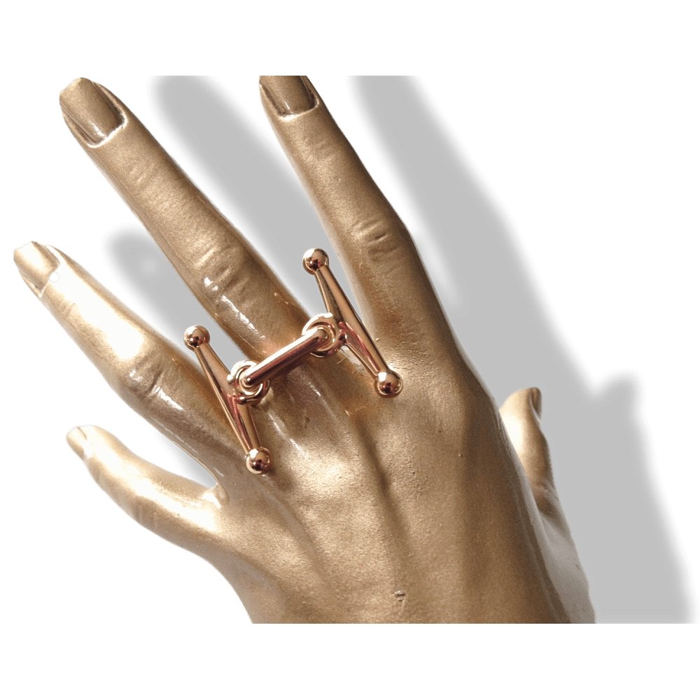 Hermes Shiny Plated Pink Gold MORS H Buckle PM 24 mm, New! - poupishop