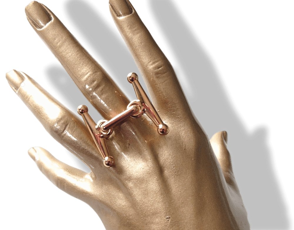 Hermes Shiny Plated Pink Gold MORS H Buckle PM 24 mm, New! - poupishop