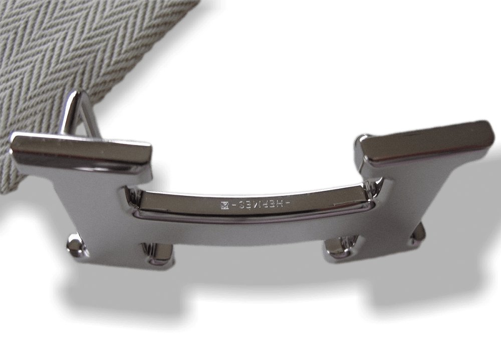 Hermes Shiny Silver Buckle H 32mm, New! - poupishop