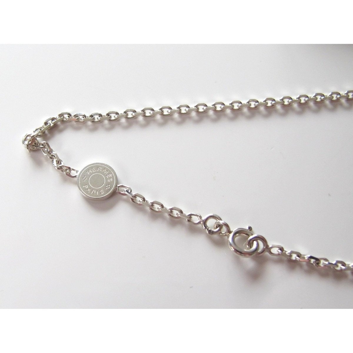 Hermes Shiny Sterling Silver 925 Confettis Charm Necklace, NIB! - poupishop