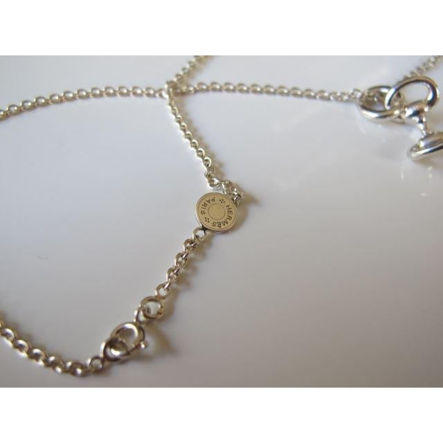 Hermes Shiny Sterling Silver 925 Mors Charm Necklace, NIB! - poupishop