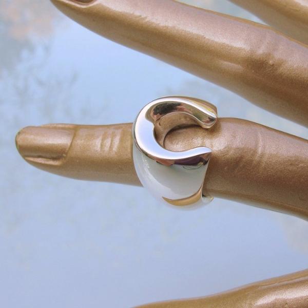 Hermes Shiny Sterling Silver 925 Rodeo Ring GM with Tiny Flaw - poupishop