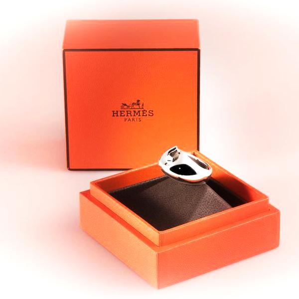 Hermes Shiny Sterling Silver 925 Rodeo Ring PM, NIB! - poupishop