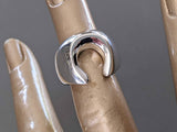 Hermes Shiny Sterling Silver 925 Rodeo Ring TGM with Tiny Flaw, Sz 52 - poupishop