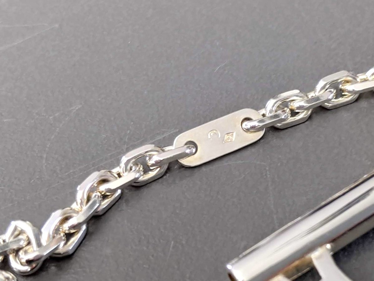 Hermes Shiny Sterling Silver CLEF - KEY Charm Key Ring, Box! - poupishop