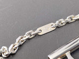 Hermes Shiny Sterling Silver CLEF - KEY Charm Key Ring, Box! - poupishop