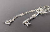Hermes Shiny Sterling Silver CLEF - KEY Charm Key Ring, Box! - poupishop
