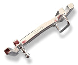 Hermes Shiny/Matt Silver H AU CARRE 32 mm Belt Buckle, Orange Pochette! - poupishop