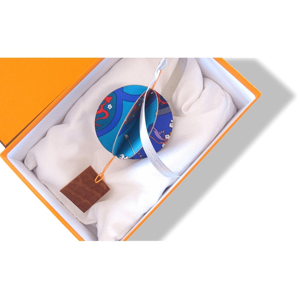 Hermes Silk Opening Store in Italy Dreamcatcher or Christmas Ornament Vip Gift, Box! - poupishop