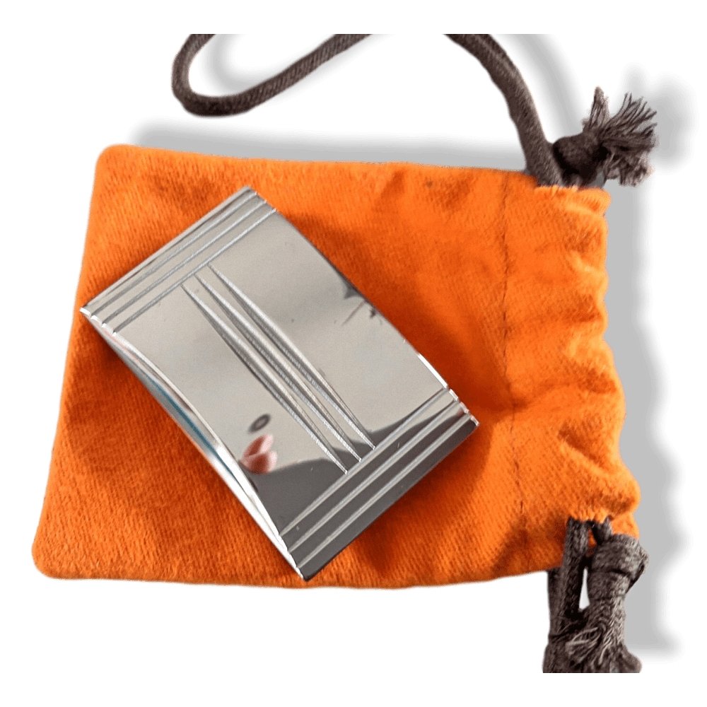 Hermes Silver DEPART Buckle H 32 mm, New in Orange Pochette! - poupishop