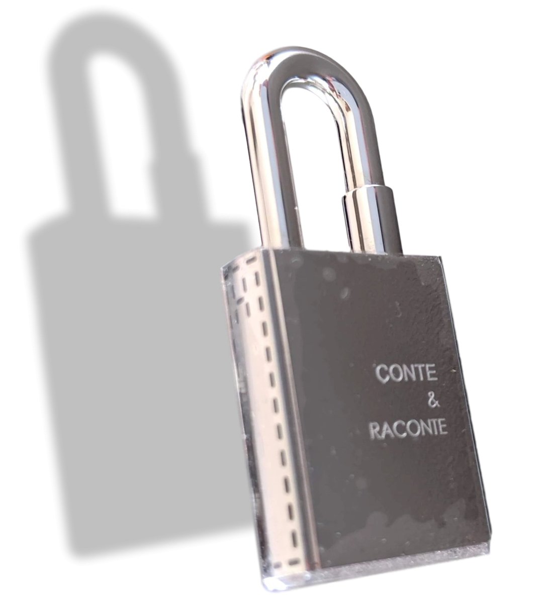 Hermes Silvered CONTE ET RACONTE Cadenas Lock Charm, Brand New in Box! - poupishop