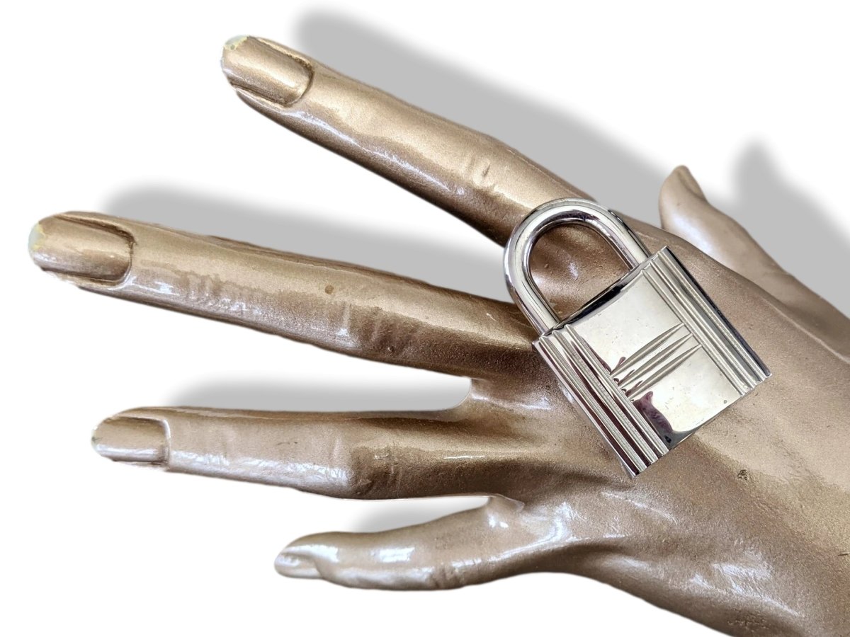 Hermes Silver&Palladium CADENAS GM Nr7 Without Keys for Big and Travel Bags! - poupishop