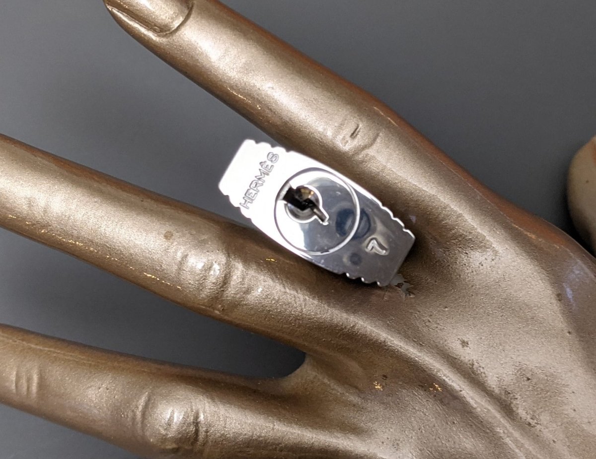 Hermes Silver&Palladium CADENAS GM Nr7 Without Keys for Big and Travel Bags! - poupishop